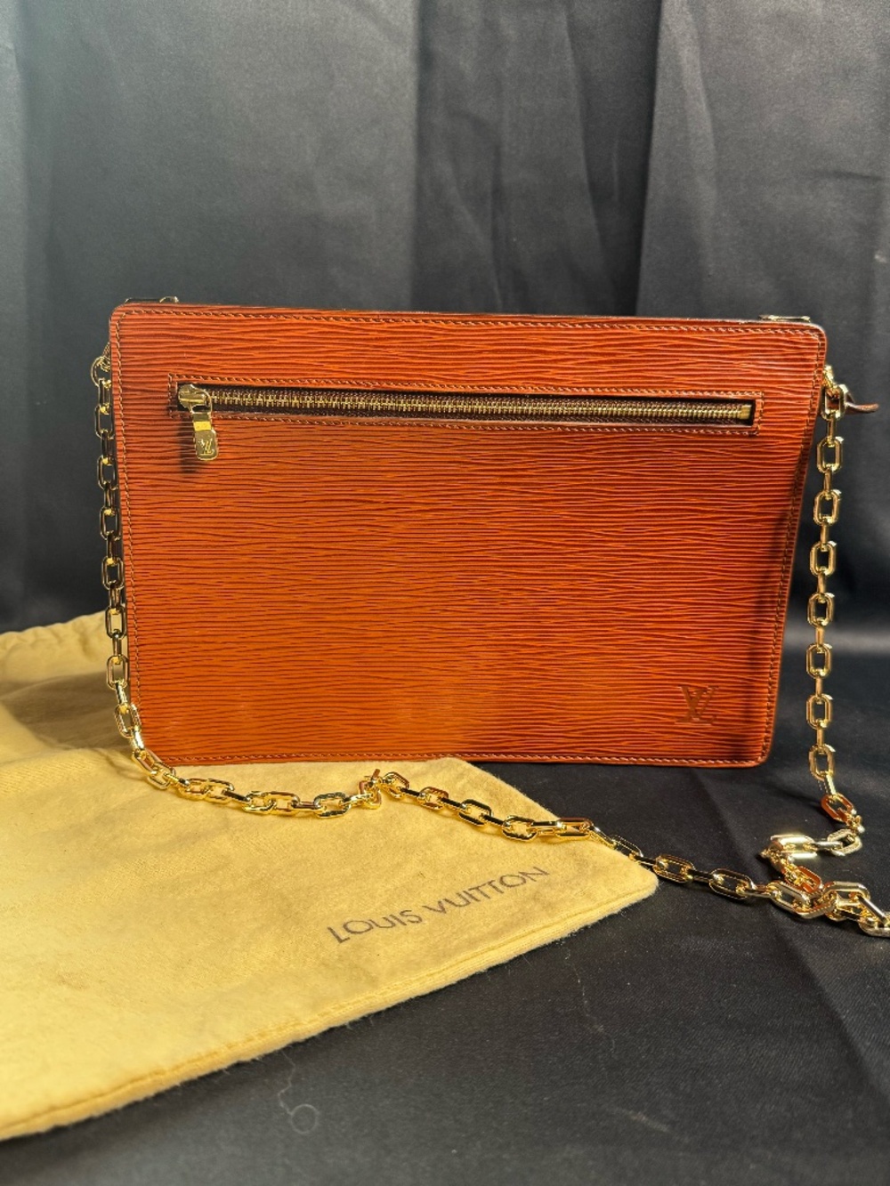 Authentic Louis Vuitton Epi Leather Enghien Crossbody Bag
